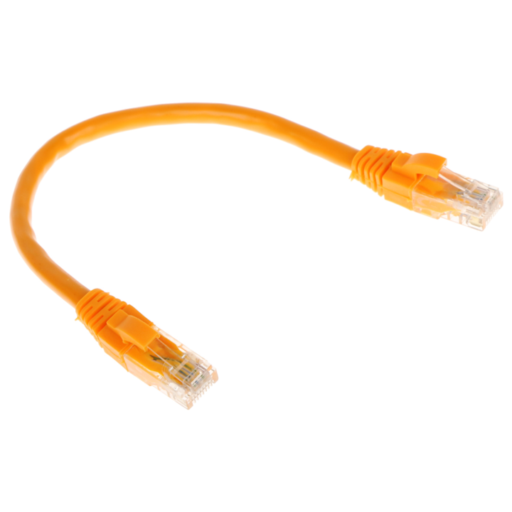 Patchcord UTP Cat.6 portocaliu - 0.2 m