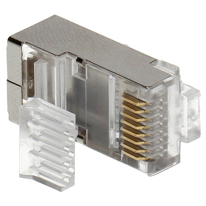 10 x RJ45 árnyékolt FTP Cat.6 hálózati csatlakozó készlet