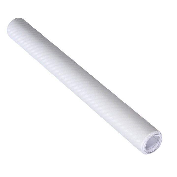 3D Carbon autócsomagoló fólia - Fehér 3m x 1, AVEX, 27m