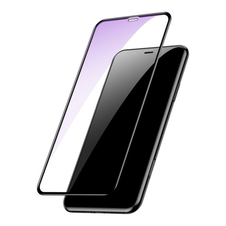 Folie de protectie tempered glass pentru iPhone XR anti blue ray