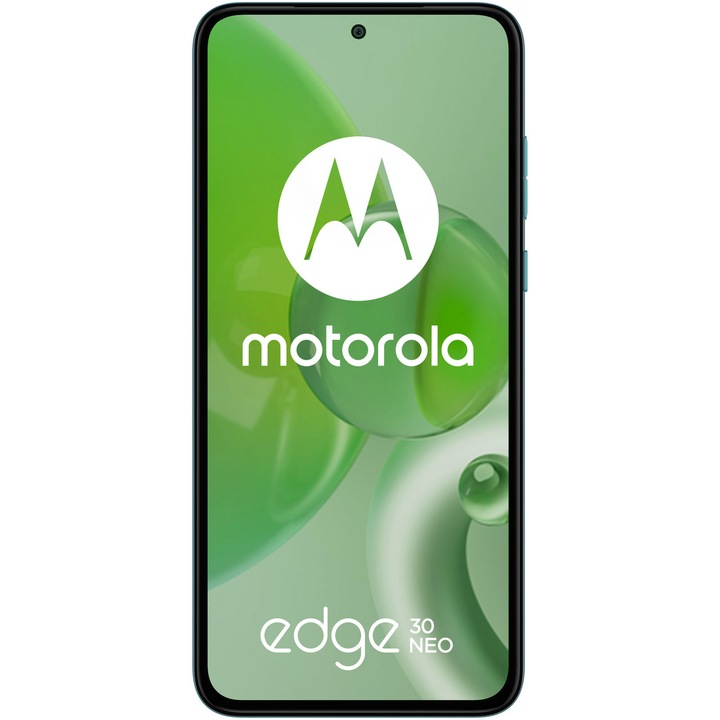 Telefon mobil Motorola Edge 30 Neo, Dual SIM, 128GB, 8GB RAM, 5G, Aqua Foam