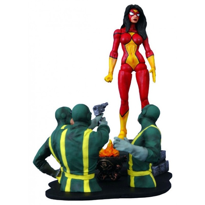 Фигурка Marvel Select Жена паяк, 18 см, многоцветна