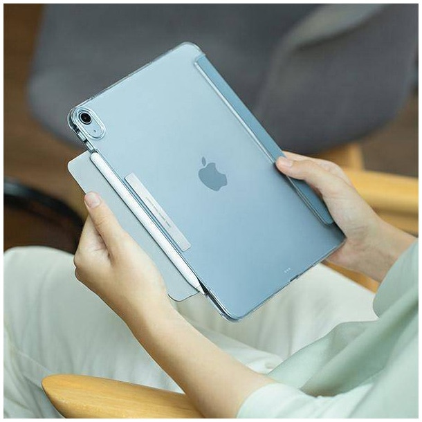 Husa de protectie UNIQ Camden pentru iPad Air 10,9" (2020) Antimicrobial, Gri