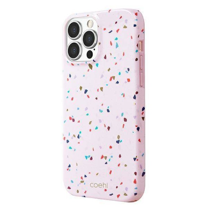 Защитен калъф UNIQ Coehl Terrazzo, За iPhone 13 Pro Max, Blush Pink