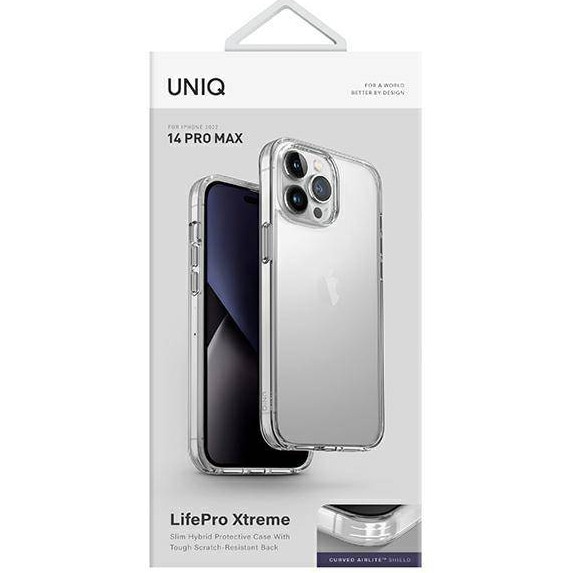 Husa de protectie UNIQ LifePro Xtreme pentru iPhone 14 Pro Max, Crystal Clear