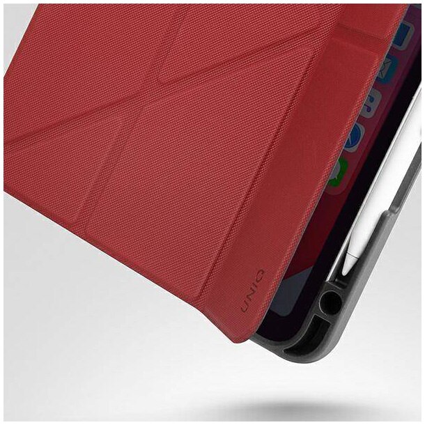 Husa de protectie UNIQ Transforma Rigor Antimicrobial pentru iPad Air 10,9 (2020), Coral Rosu