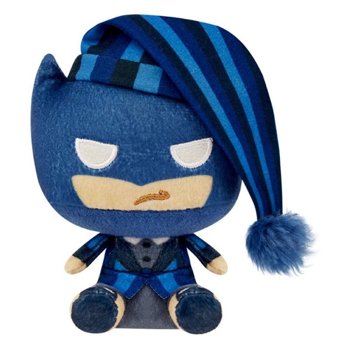 Фигура DC Comics Holiday 2022 POP! Плюшен Батман, 10см, Многоцветен
