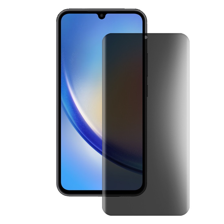 SILKASE matt adatvédő fólia Samsung Galaxy A34-hez, képernyővédő, szilikon