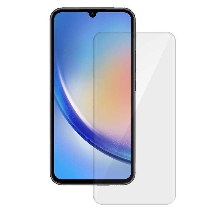 SILKASE fólia Samsung Galaxy A34-hez, képernyővédő, megújuló szilikon