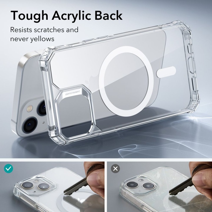 Husa pentru iPhone 14 / iPhone 13, ESR Air Armor HaloLock, Clear