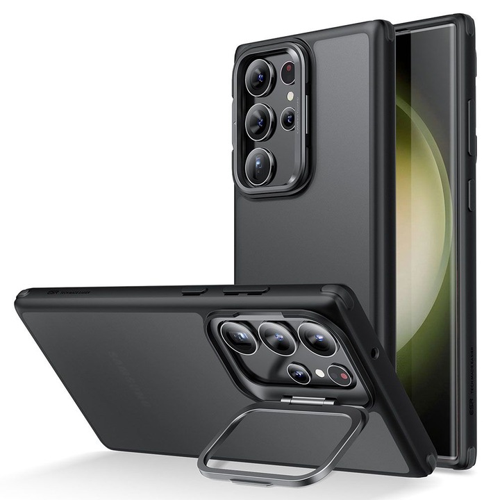 Калъф за Samsung Galaxy S23 Ultra, полимер, матирано черен