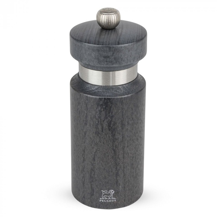 Rasnita piper, Peugeot, Lemn, 14 cm, Gri