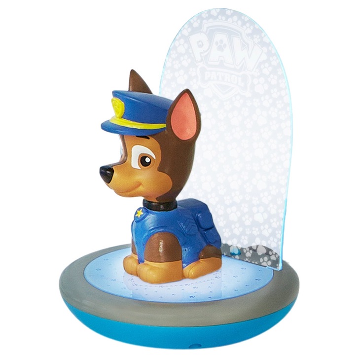 Figurina Moose Paw Patrol Chase Kids Magic Bedside Night Light, Torch And Projector 13 cm