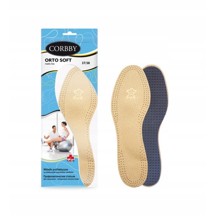 Branturi incaltaminte, Corbby, Piele naturala, Marimea 35, Bej