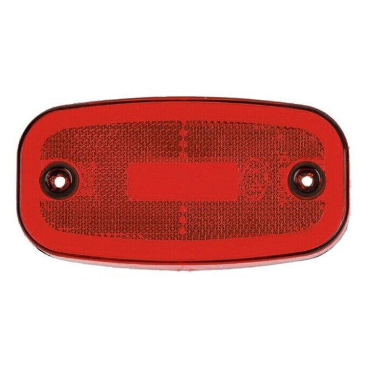 Indicator LED, marker cu trei functii 12V-24V, 122mm x 63mm, Rosu