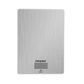 Cantar de bucatarie din otel inoxidabil, ecran LCD, poate fi montat pe perete, capacitate maxima 5 kg, functie tara, oprire automata, senzor de inalta precizie, mililitri, Beper, 90.131 Cantar de bucatarie din otel inoxidabil, ecran LCD, poate fi montat pe perete, capacitate maxima 5 kg, functie tara, oprire automata, senzor de inalta precizie, mililitri, Beper, 90.131