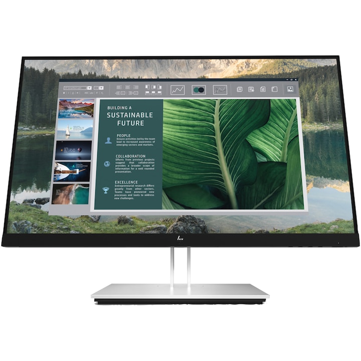 Monitor LED HP E24u G4, 23.8", IPS, Full HD, HDMI, Display Port, USB-C, 1000:1, 5ms