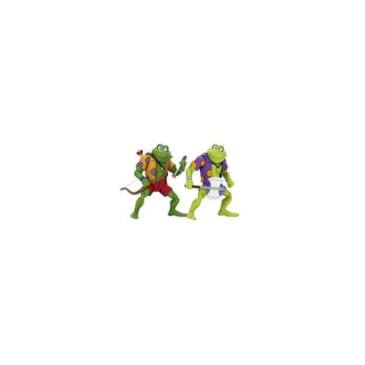 Figurina Teenage Mutant Ninja Turtles 2-Pack Genghis & Rasputin Frog, 18cm, Multicolor