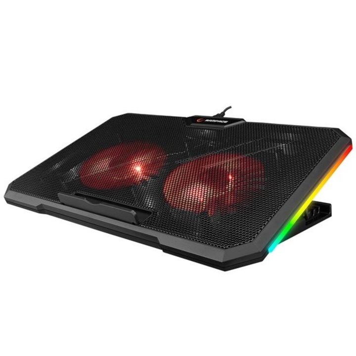 Rampage AD-RC12 GAMEZONE 15-17" Notebook hűtő fekete (36323) (rampage36323)