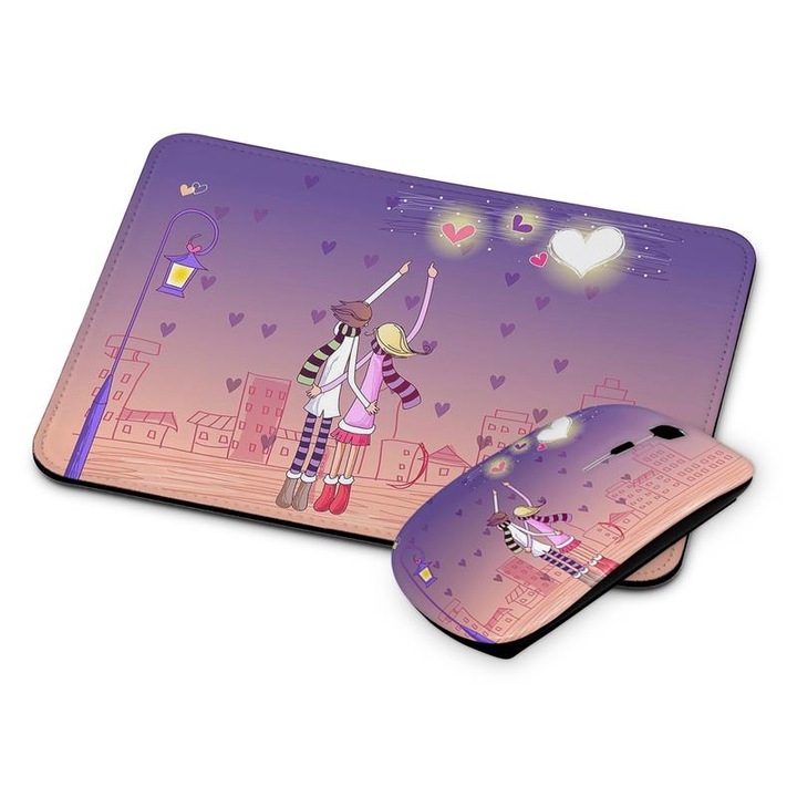 Nézd a csillagokat vezetéknélküli egér és egérpad