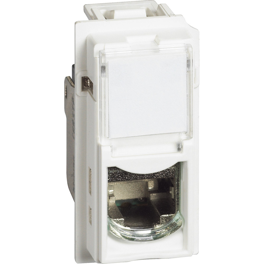 Priza RJ45 cat 6, alba, Bticino Living Now - eMAG.ro