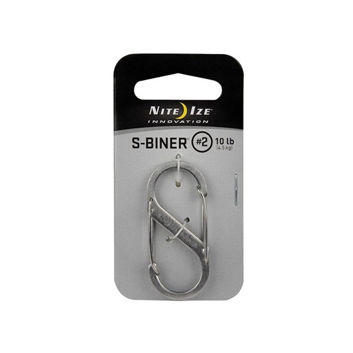 Carabina, Nite Ize, Inox, 50 x 22 x 6 mm, Argintiu