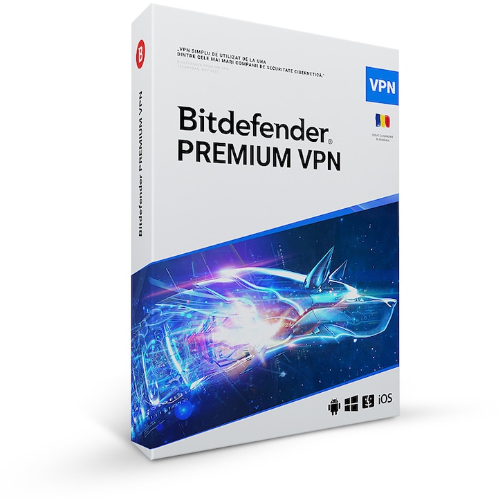 Bitdefender Premium VPN, 1 év, 10 eszköz, retail licenc