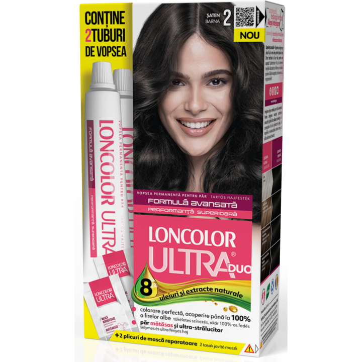 Vopsea de Par Permanenta Loncolor Ultra Max 2 Saten, 200 ml
