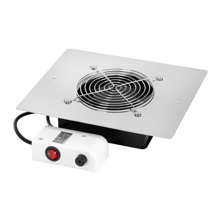 Прахоуловител за вграждане X16, Momo, INOX, 60W, 40 dB, 23x19.5x5.5 cm, Бял