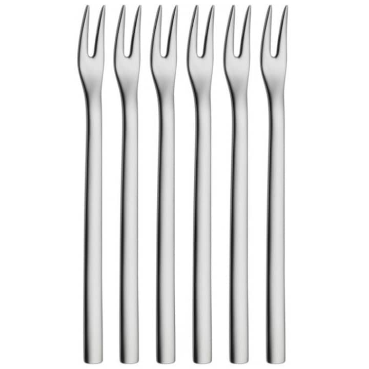 Set 6 furculite, WMF, Inox, Argintiu