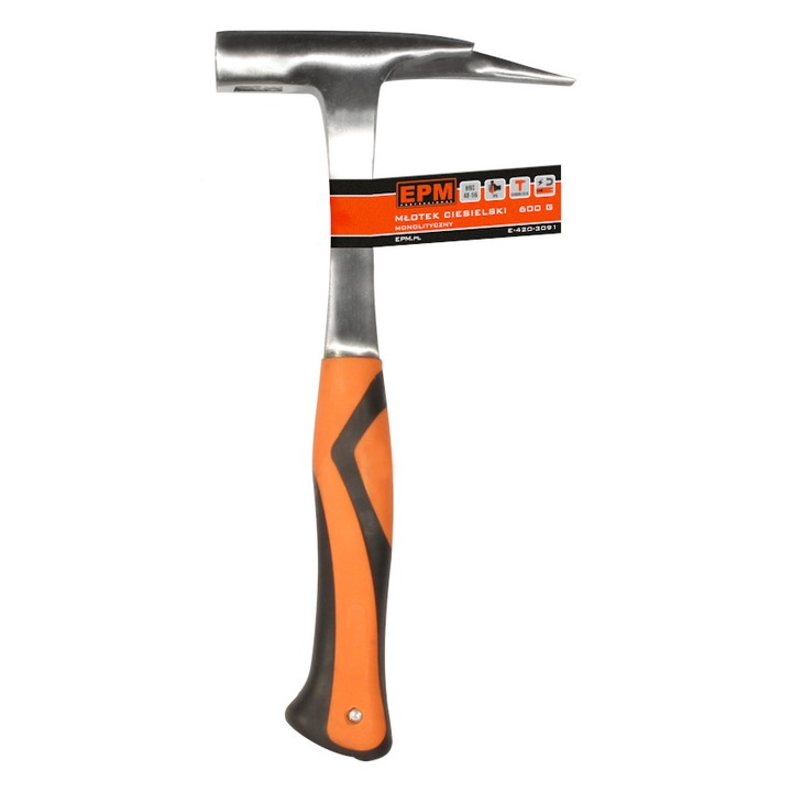 Ciocan, EPM, Otel carbon, 0.6 kg, Argintiu/Portocaliu