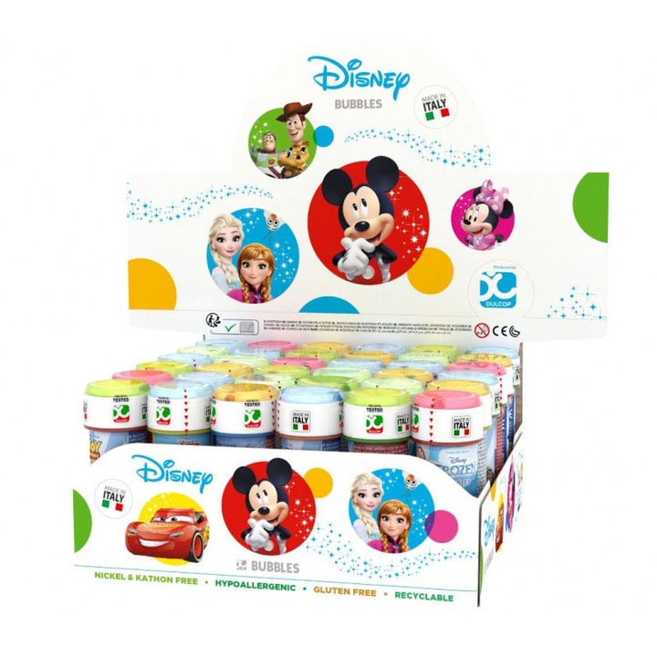 36 db-os készlet szappanbuborékokkal, 60 ml