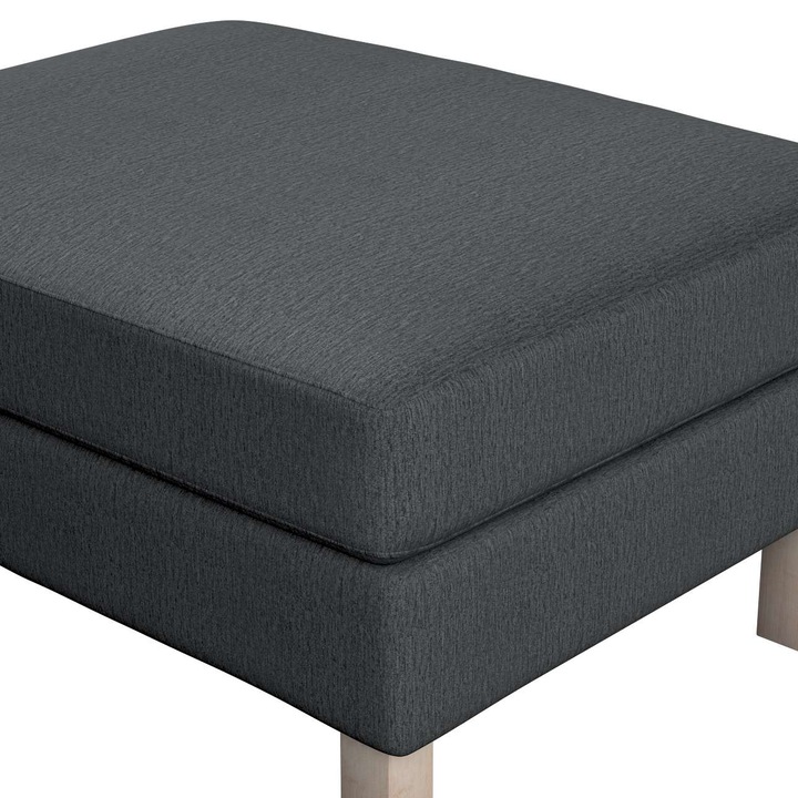 Калъф за табуретка, Dekoria, Полиестер, Сив