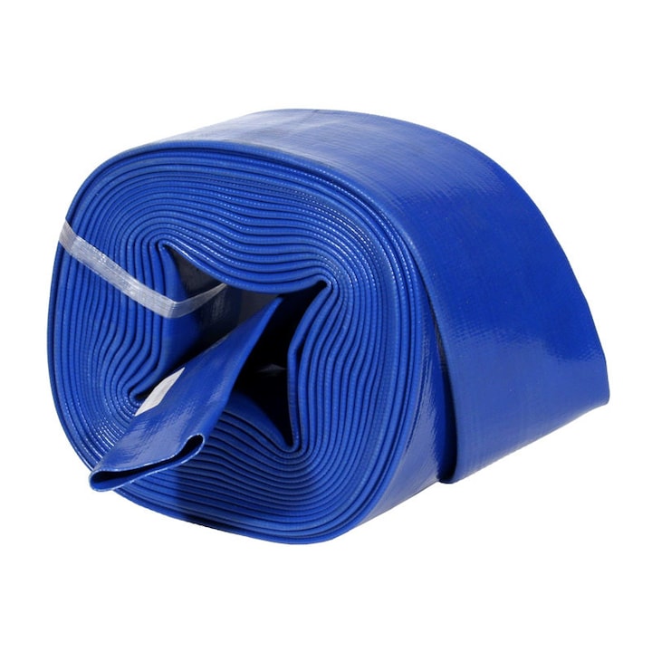 Плосък нагнетателен маркуч, Omnigena, PVC, 50 мм/10 м, син