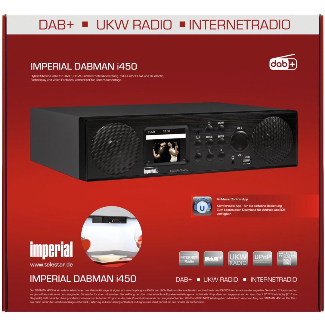 Аудио система, Imperial, i450 Hybrid Черен eMAG.bg