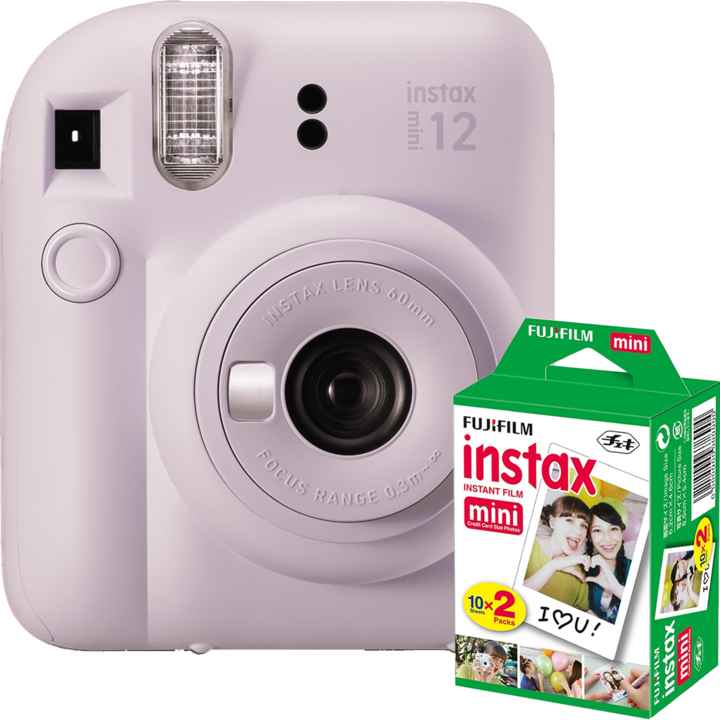 Моментална камера Fujifilm Instax Mini 12 Lilac Purple + Film Mini 2x10
