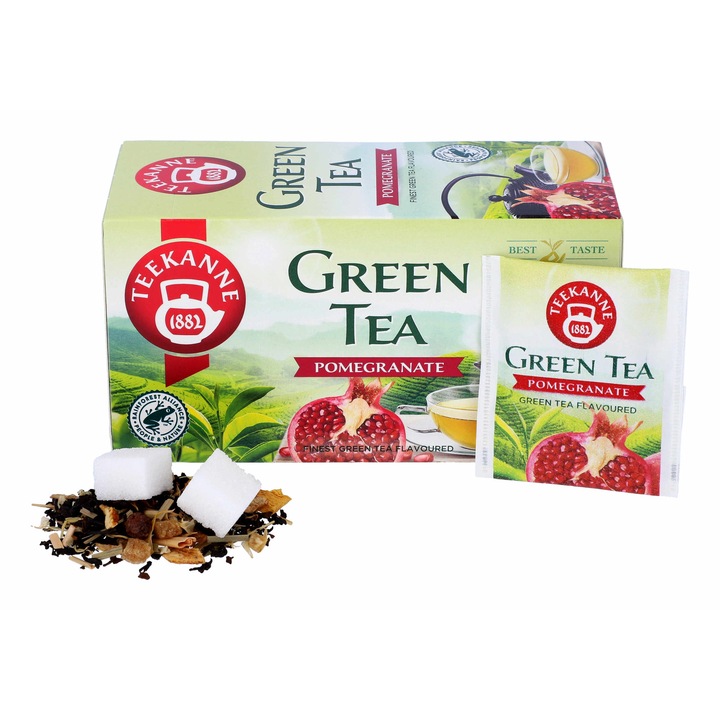Ceai verde, Teekanne, Rodie, Tip pliculete, Natural, 35 g