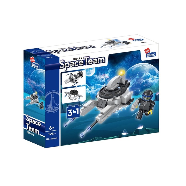 Играчка конструктор, Alleblox, 103 части, Многоцветен