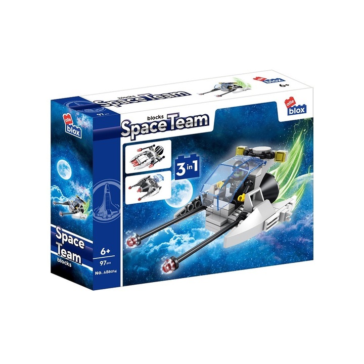 Set constructie jucarie, Alleblox, 97 piese, Multicolor