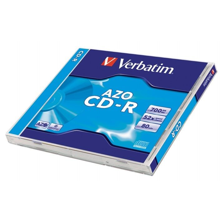 Verbatim CD-R AZO Crystal 700 MB 10 dB (023942433279) - eMAG.hu
