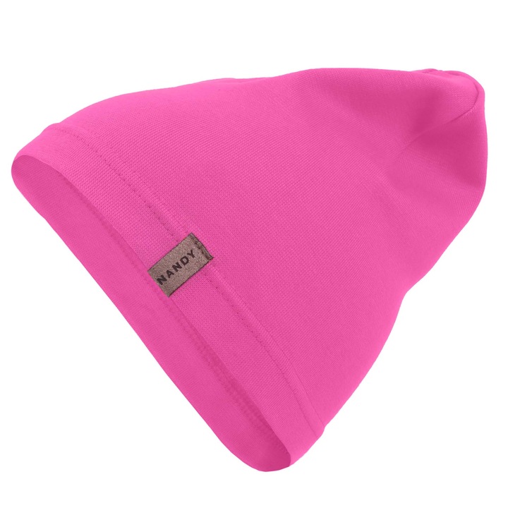 Caciula tip beanie, Unisex, Nandy, Roz, Universal
