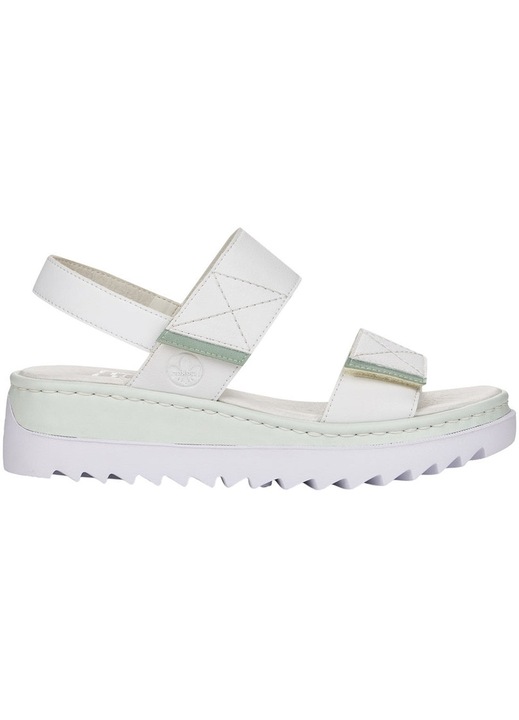Sandale dama, Rieker, Piele naturala, Marime 41, Alb