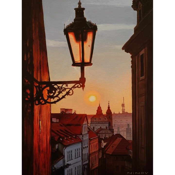 Рисуване по номера ITA ART, Златна Прага, 40х50см, Многоцветен