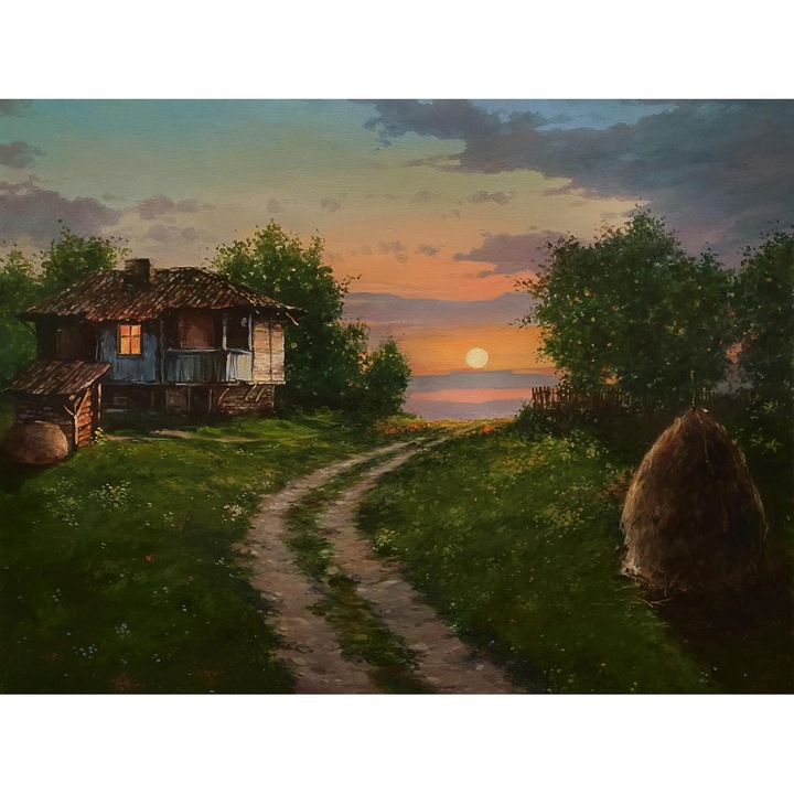 Рисуване по номера ITA ART, Краят на деня, 40х50см, Многоцветен