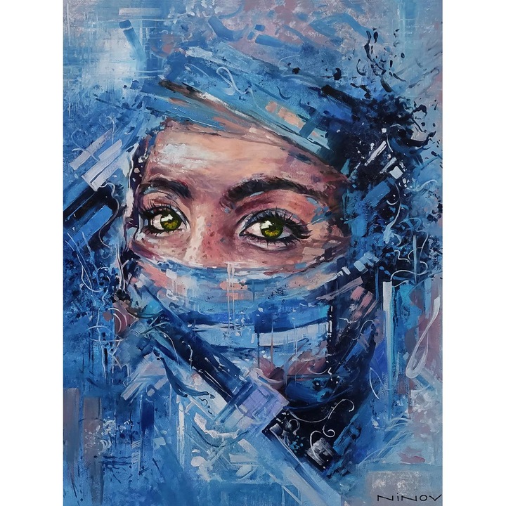 Рисуване по номера ITA ART, Очите на пустинята, 40х50см, Многоцветен