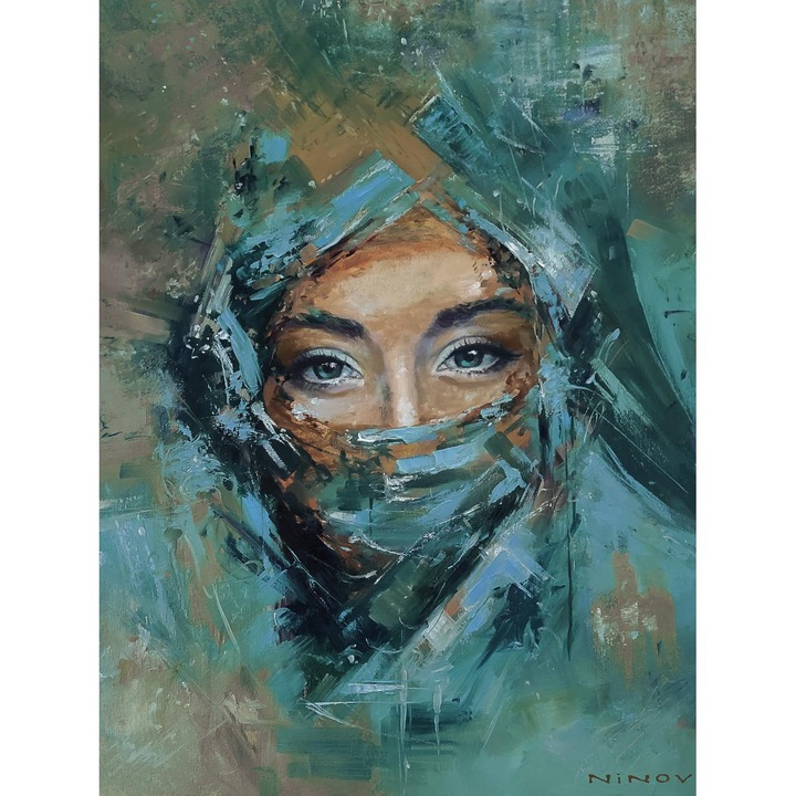 Рисуване по номера ITA ART, Пустинно цвете, 40х50см, Многоцветен