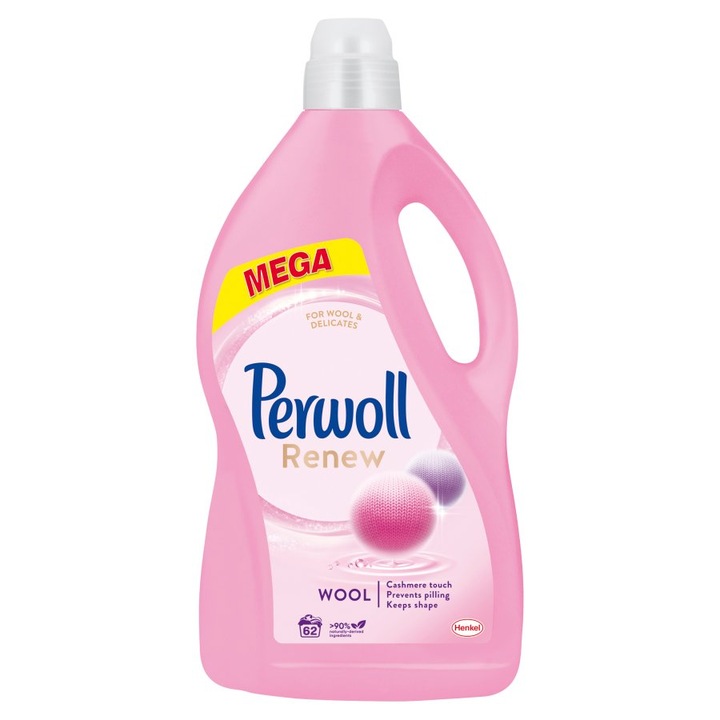 Detergent rufe automat Perwoll Renew Wool, 62 spalari, 3.72 l