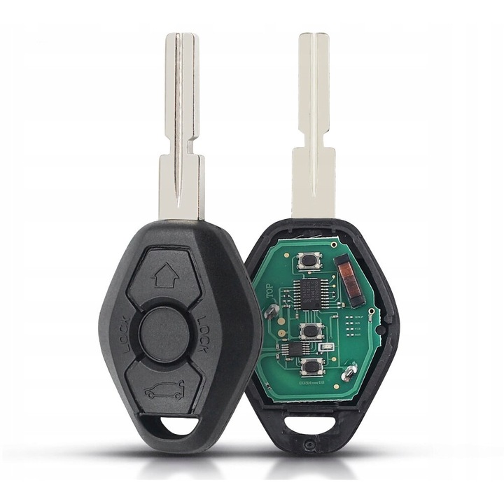 Cheie, Telecomanda, Cu 3 Butoane, Pentru BMW E46, E39, E38, E53, Negru