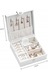 Doboz, ékszerrendező, fehér, C8