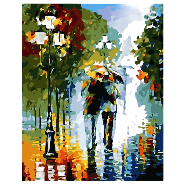 Set pictura, Artnapi, Acril/Panza/Lemn, 40x50, Multicolor